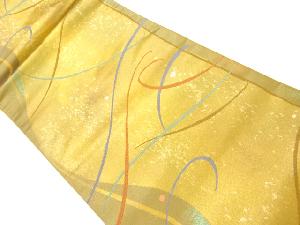 リサイクル　抽象模様織り出し名古屋帯